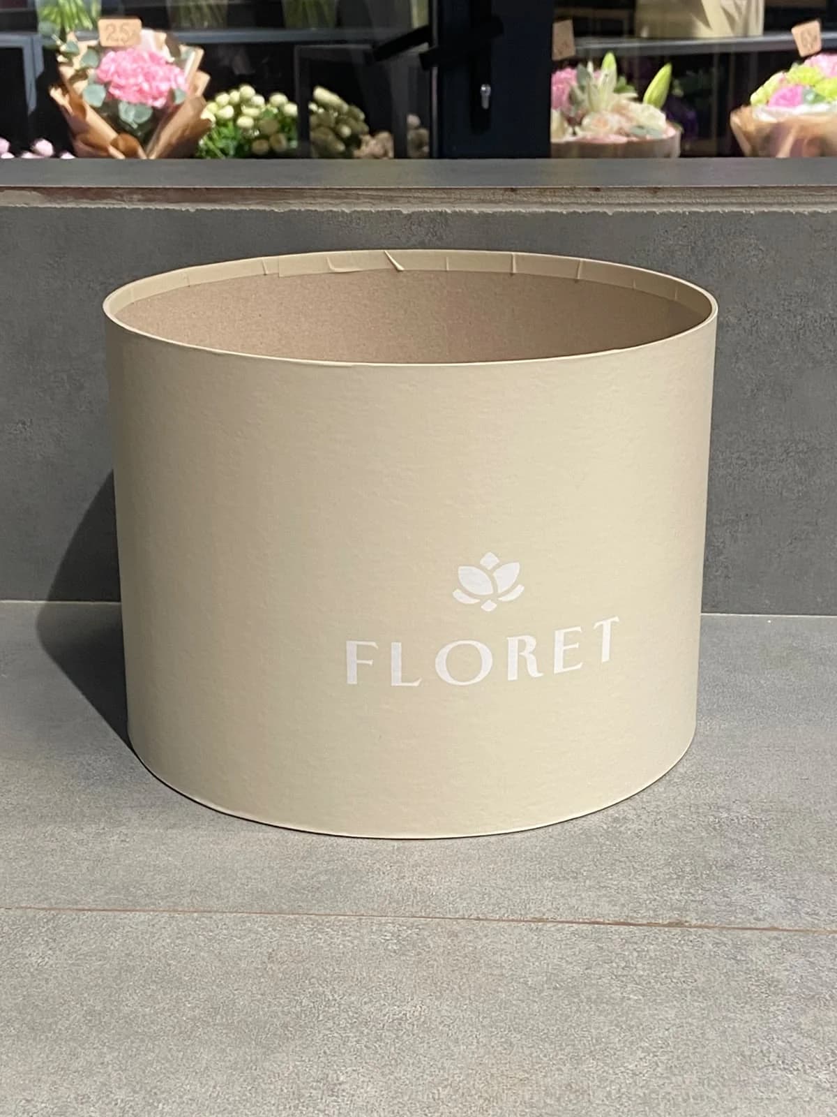 Floret box s beige