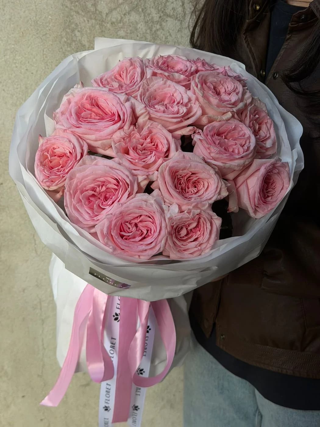 Моно букет из роз Pink O’hara